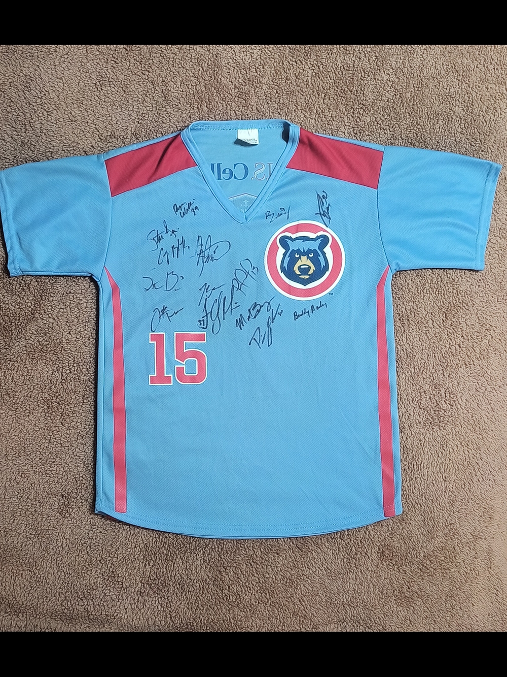 MILB Autographed 2015 Tennessee Smokies Jersey AA Affiliates to the Chicago Cubs